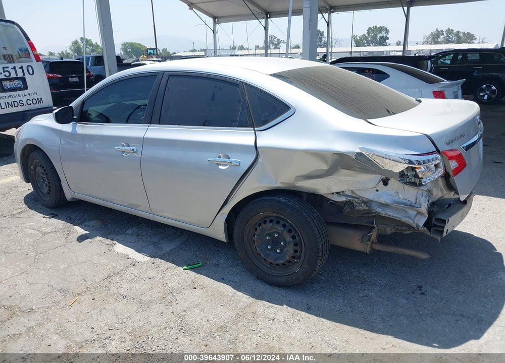 2015 NISSAN SENTRA S VIN: 3N1AB7AP2FY228277