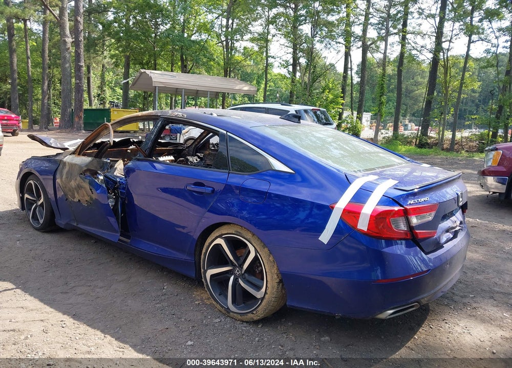 2022 HONDA ACCORD SPORT 2.0T VIN: 1HGCV2F38NA005395