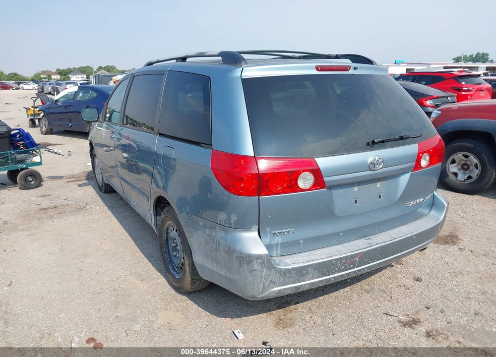 2008 TOYOTA SIENNA LE VIN: 5TDZK23C88S111813