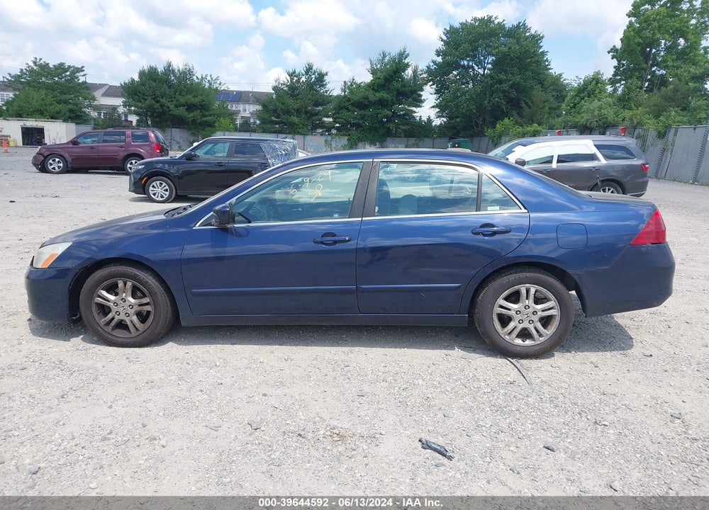 2007 HONDA ACCORD 2.4 SE VIN: 1HGCM56387A084543