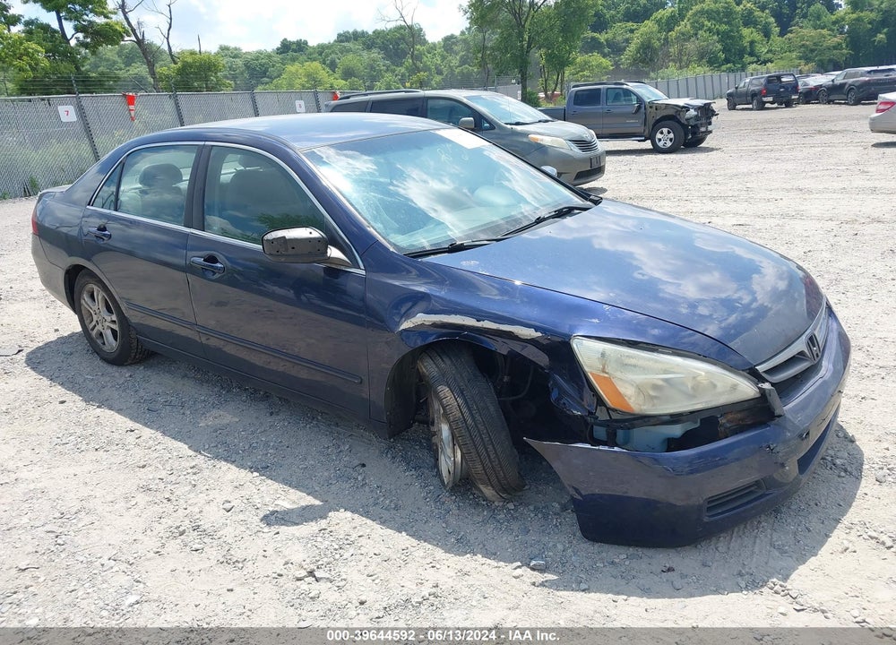 2007 HONDA ACCORD 2.4 SE VIN: 1HGCM56387A084543