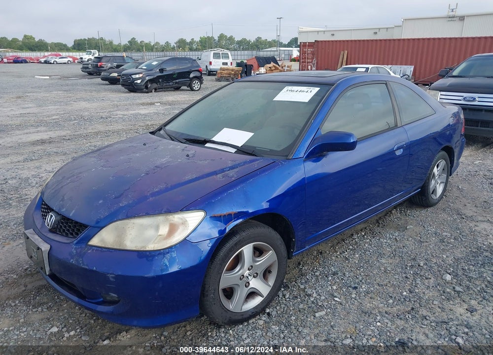 2004 HONDA CIVIC EX VIN: 1HGEM22974L056444