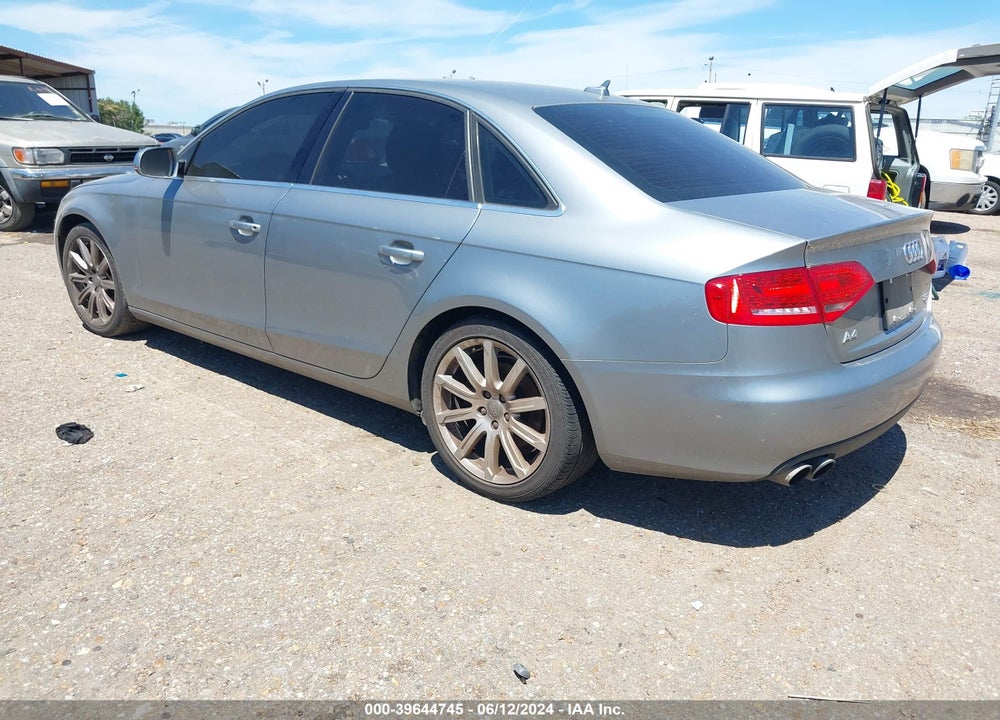 2010 AUDI A4 2.0T PREMIUM VIN: WAUHFAFL6AN005942