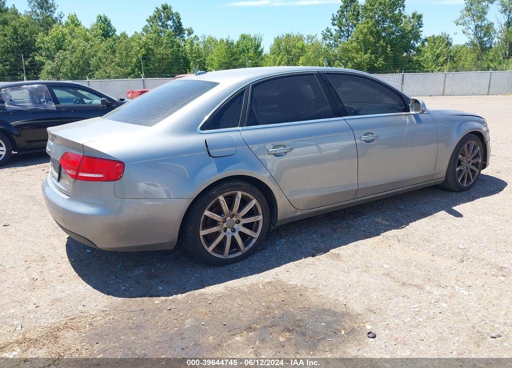 2010 AUDI A4 2.0T PREMIUM VIN: WAUHFAFL6AN005942