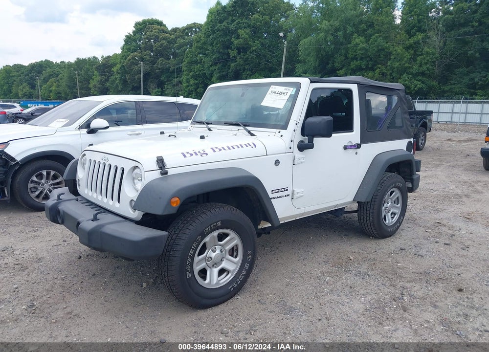 2017 JEEP WRANGLER SPORT 4X4 VIN: 1C4AJWAG2HL618317