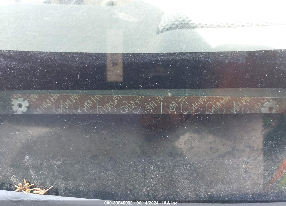 2001 HONDA ACCORD VALUE PACKAGE VIN: 1HGCF86631A060616