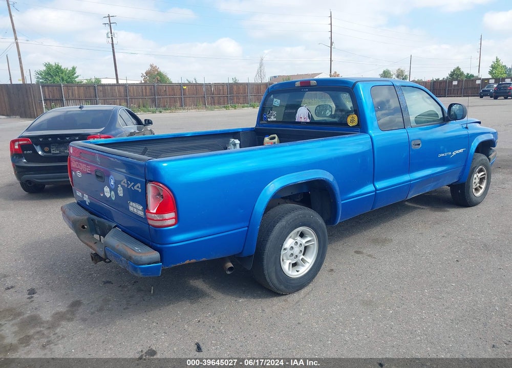 1999 DODGE DAKOTA SLT/SPORT VIN: 1B7GG22Y7XS289272