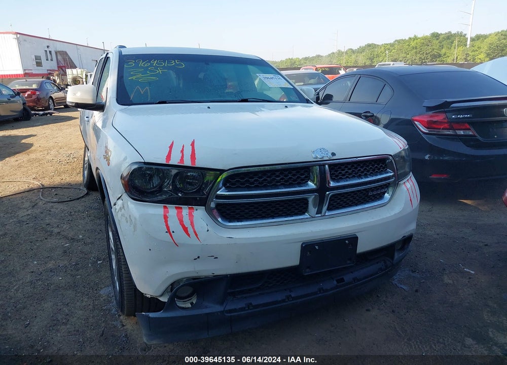 2012 DODGE DURANGO CREW VIN: 1C4RDJDG0CC121297