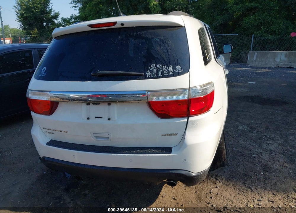 2012 DODGE DURANGO CREW VIN: 1C4RDJDG0CC121297
