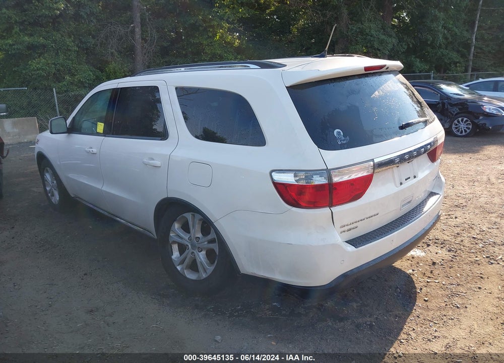 2012 DODGE DURANGO CREW VIN: 1C4RDJDG0CC121297