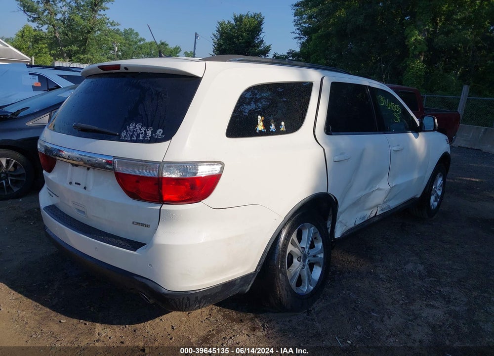 2012 DODGE DURANGO CREW VIN: 1C4RDJDG0CC121297
