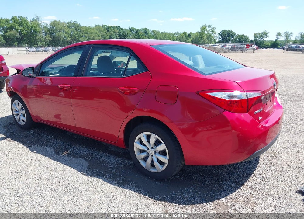 2015 TOYOTA COROLLA LE VIN: 5YFBURHE3FP210589