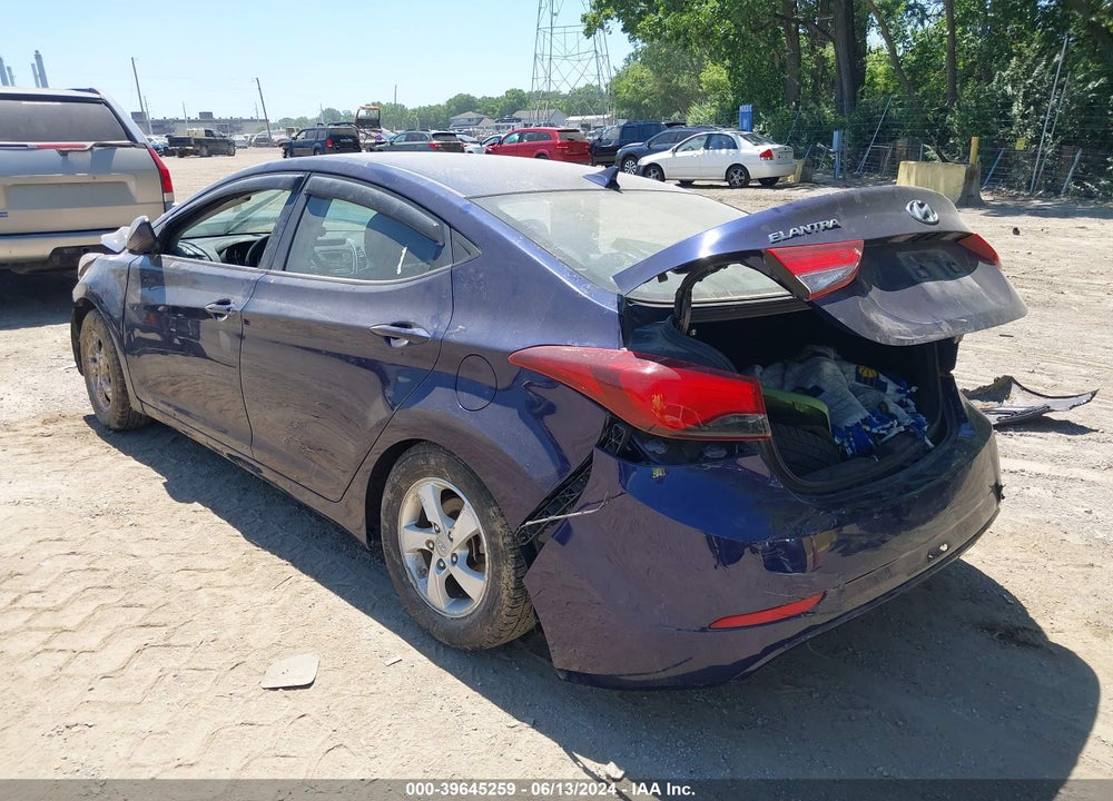 2014 HYUNDAI ELANTRA SE VIN: 5NPDH4AE2EH532047