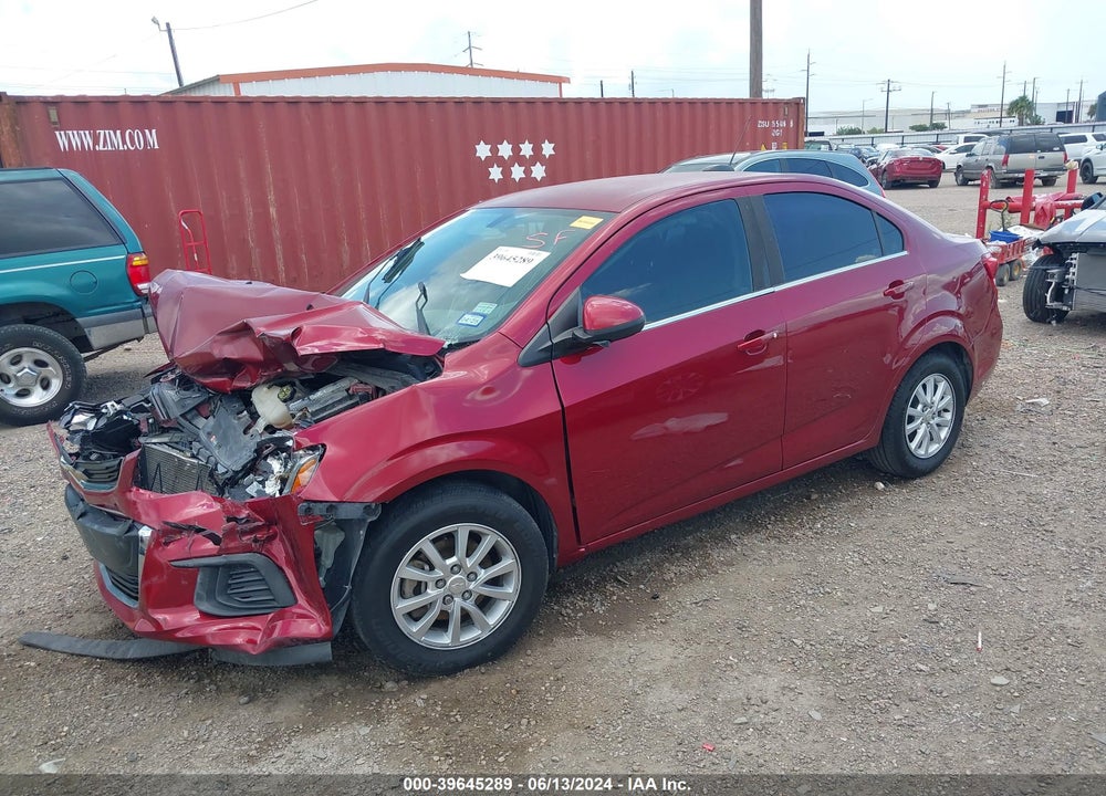 2018 CHEVROLET SONIC LT AUTO VIN: 1G1JD5SH9J4103770