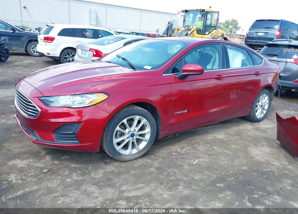 2019 FORD FUSION HYBRID SE VIN: 3FA6P0LU3KR168213