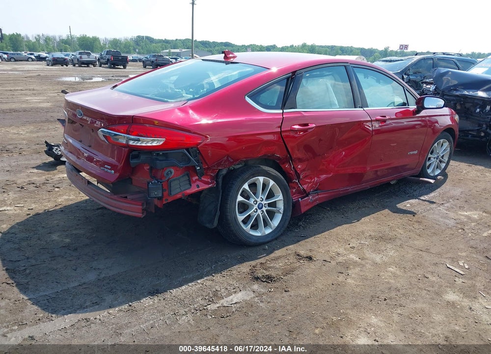2019 FORD FUSION HYBRID SE VIN: 3FA6P0LU3KR168213
