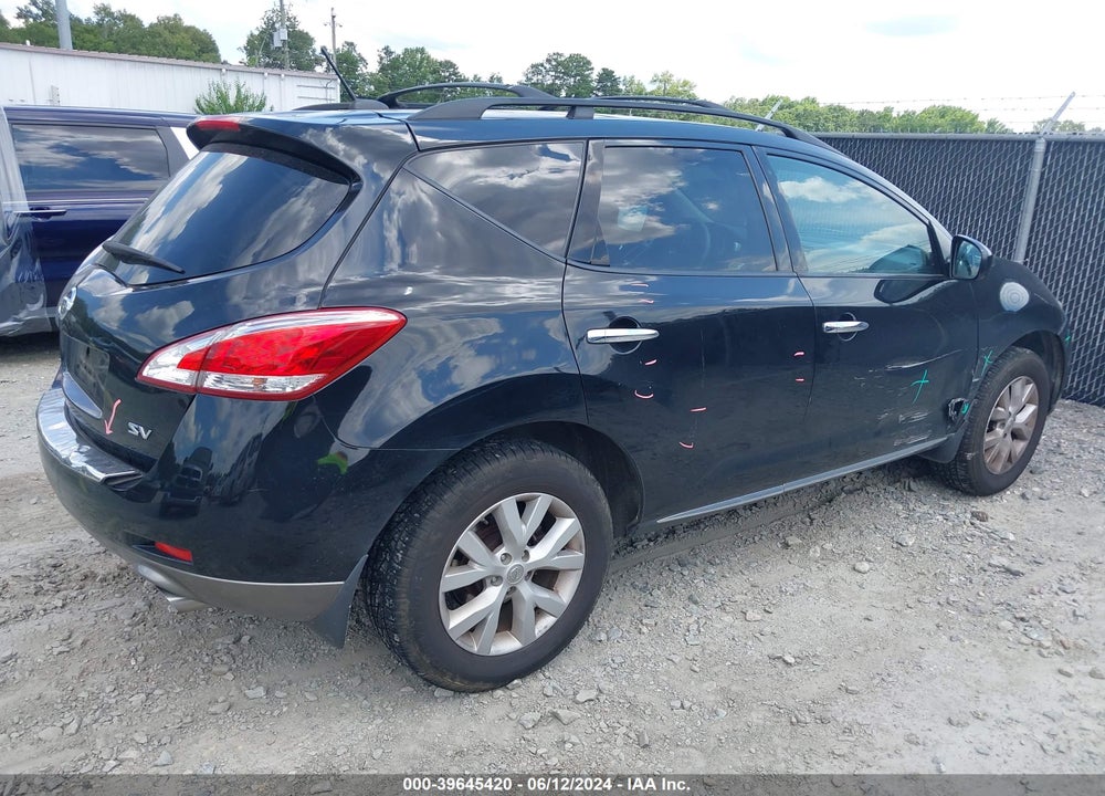 2011 NISSAN MURANO SV VIN: JN8AZ1MU7BW062688