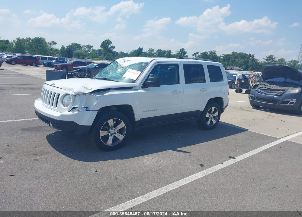 2017 JEEP PATRIOT HIGH ALTITUDE 4X4 VIN: 1C4NJRFB2HD194700