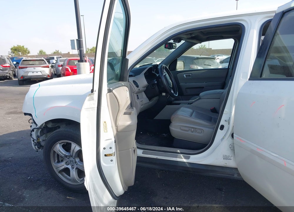 2013 HONDA PILOT EX-L VIN: 5FNYF3H56DB005567