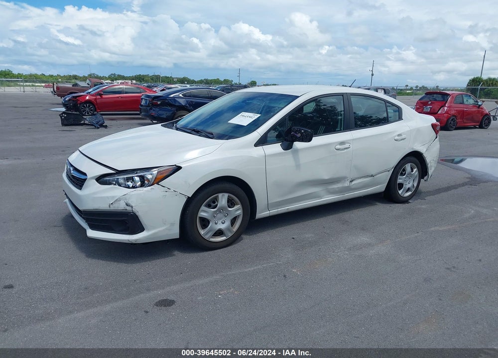 2022 SUBARU IMPREZA BASE VIN: 4S3GKAB6XN3609585