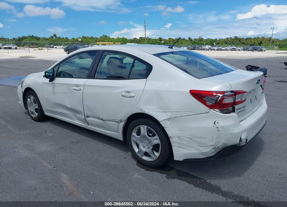 2022 SUBARU IMPREZA BASE VIN: 4S3GKAB6XN3609585