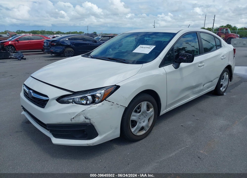2022 SUBARU IMPREZA BASE VIN: 4S3GKAB6XN3609585