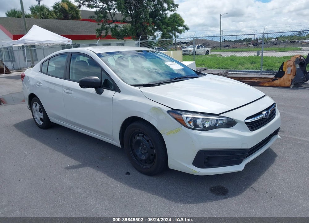 2022 SUBARU IMPREZA BASE VIN: 4S3GKAB6XN3609585