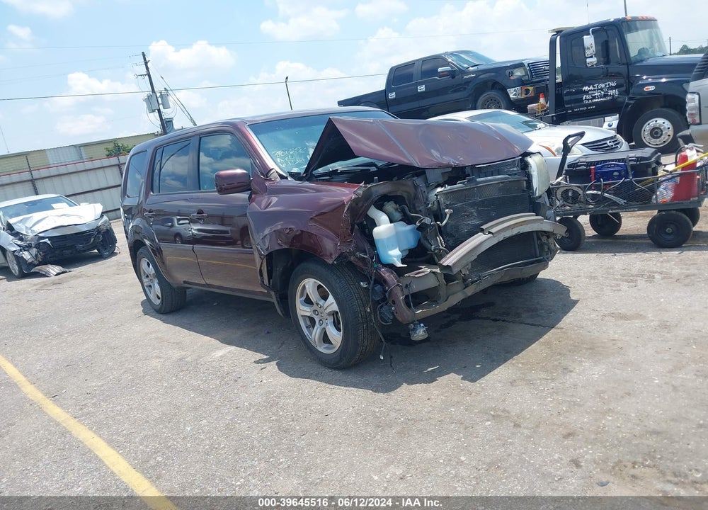 2012 HONDA PILOT EX VIN: 5FNYF3H45CB040851