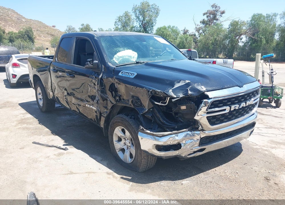 2022 RAM 1500 BIG HORN QUAD CAB 4X2 6'4 BOX VIN: 1C6RREBG5NN276065