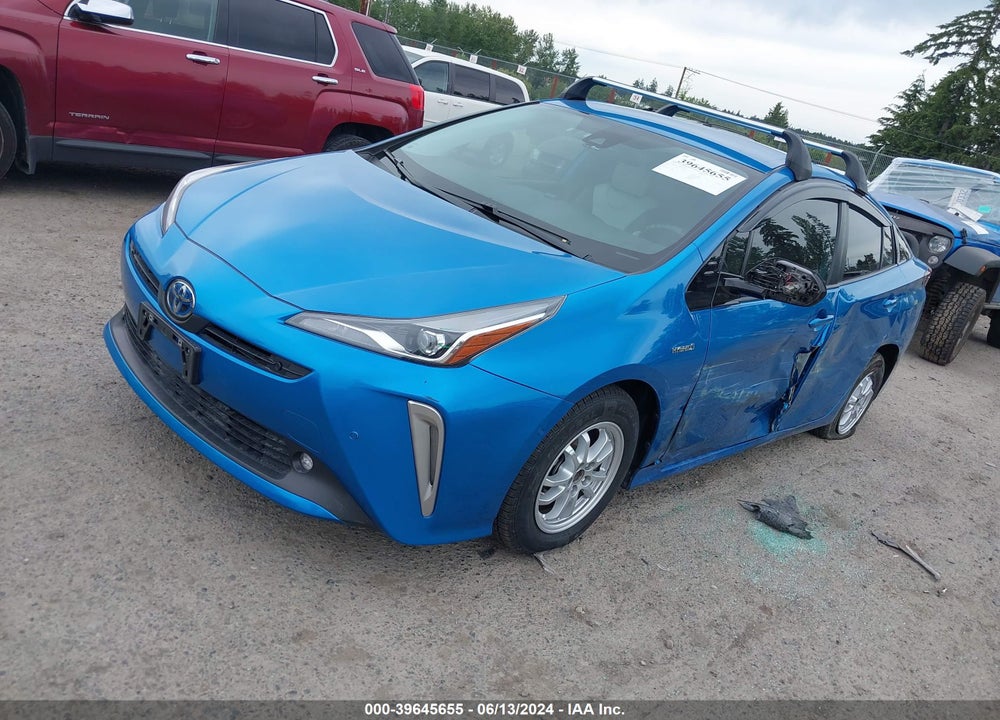 2020 TOYOTA PRIUS LE AWD-E VIN: JTDL9RFU8L3019982