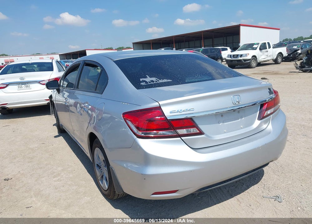 2014 HONDA CIVIC LX VIN: 2HGFB2F53EH527344