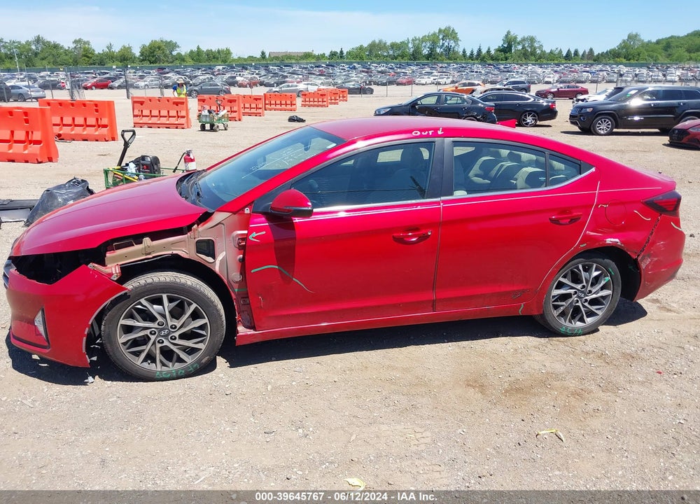 2020 HYUNDAI ELANTRA LIMITED VIN: 5NPD84LF8LH555982