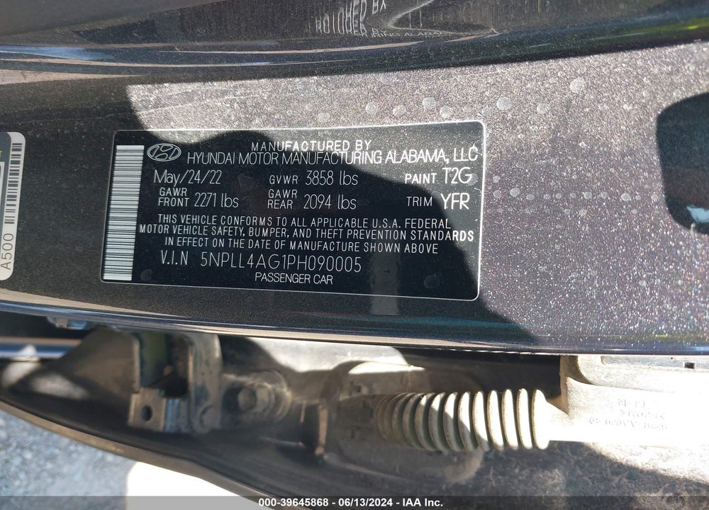 2023 HYUNDAI ELANTRA SE VIN: 5NPLL4AG1PH090005