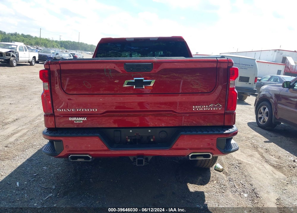 2022 CHEVROLET SILVERADO 1500 4WD SHORT BED HIGH COUNTRY VIN: 3GCUDJET9NG516052