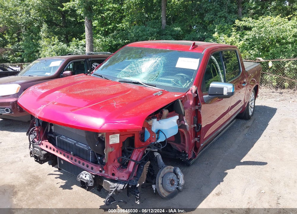 2022 CHEVROLET SILVERADO 1500 4WD SHORT BED HIGH COUNTRY VIN: 3GCUDJET9NG516052