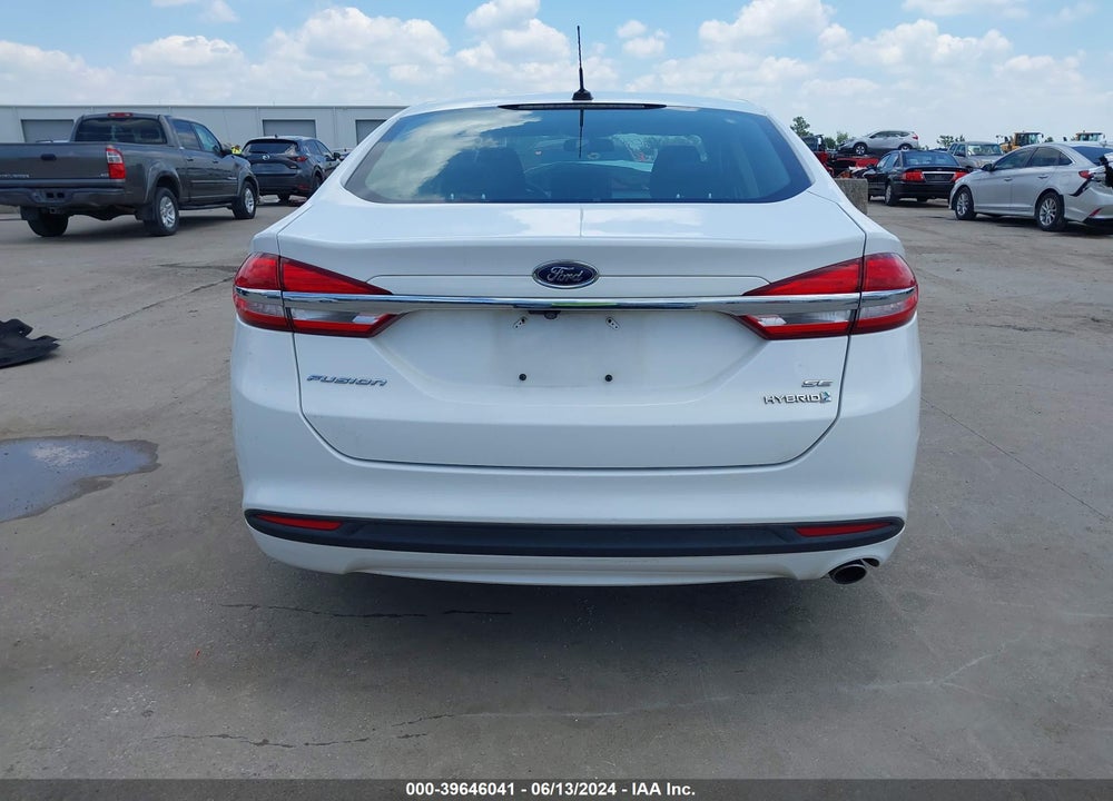 2017 FORD FUSION HYBRID SE VIN: 3FA6P0LU8HR266162