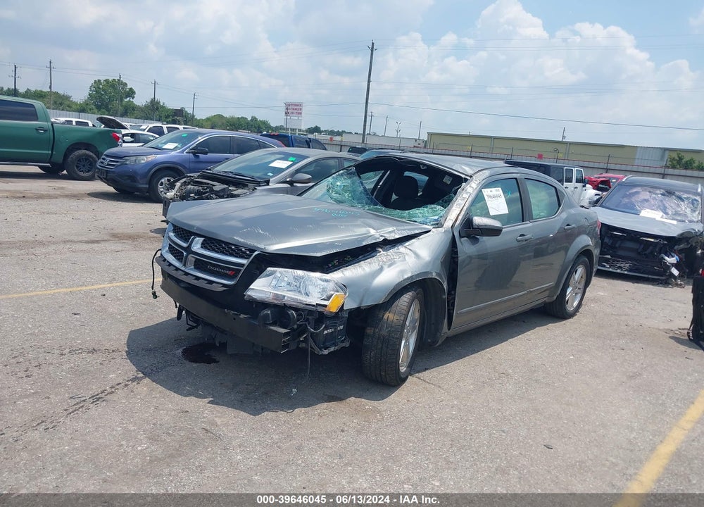 2013 DODGE AVENGER SXT VIN: 1C3CDZCG7DN681902
