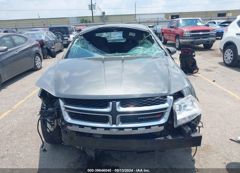 2013 DODGE AVENGER SXT VIN: 1C3CDZCG7DN681902
