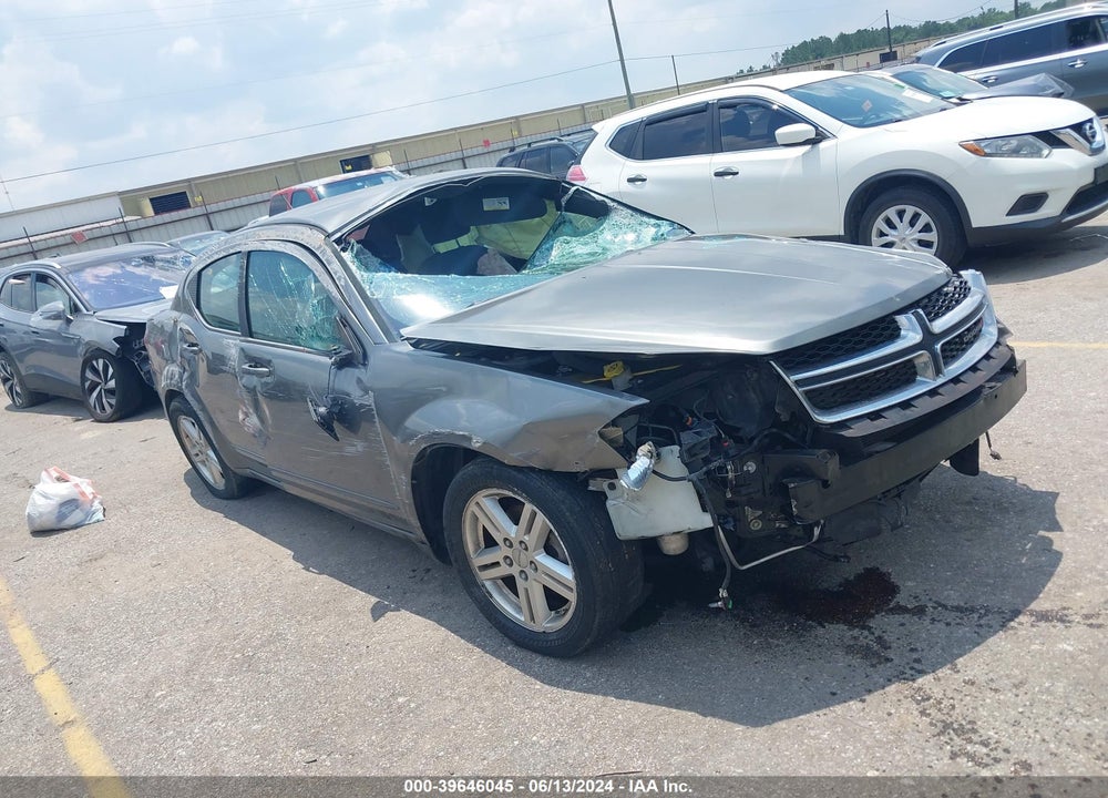 2013 DODGE AVENGER SXT VIN: 1C3CDZCG7DN681902