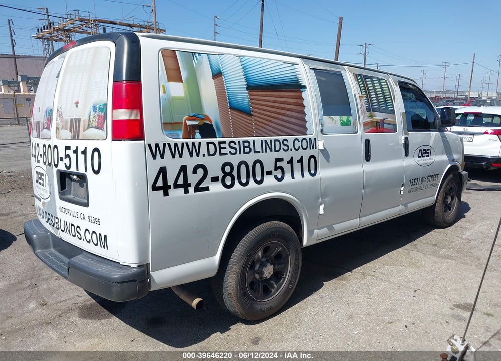 2009 CHEVROLET EXPRESS 1500 WORK VAN VIN: 1GCFG15X491135328