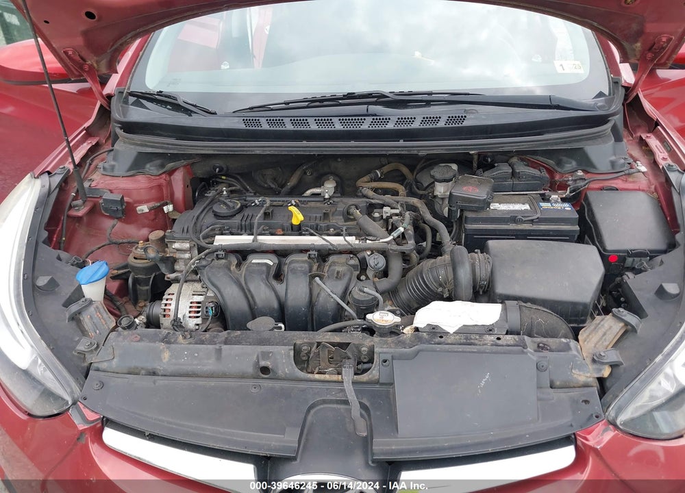 2014 HYUNDAI ELANTRA SE VIN: 5NPDH4AE1EH481625