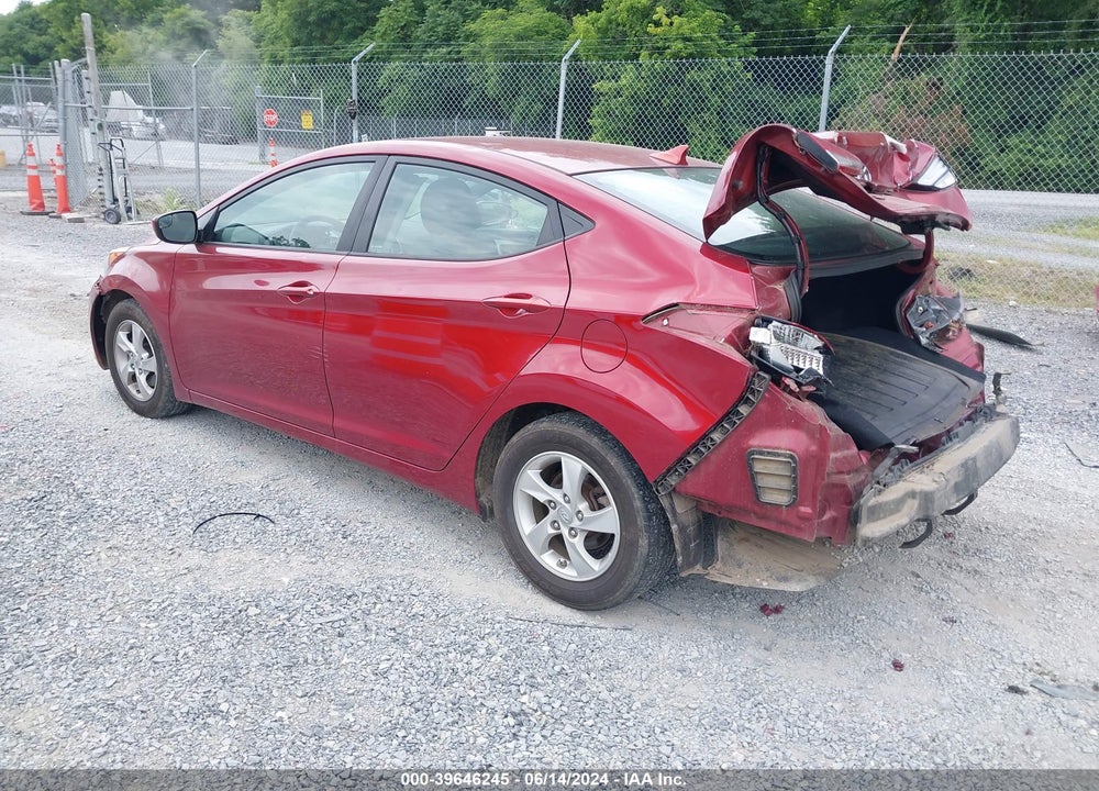 2014 HYUNDAI ELANTRA SE VIN: 5NPDH4AE1EH481625