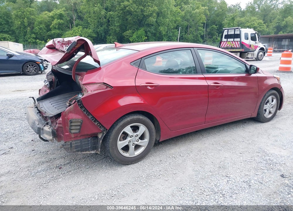 2014 HYUNDAI ELANTRA SE VIN: 5NPDH4AE1EH481625