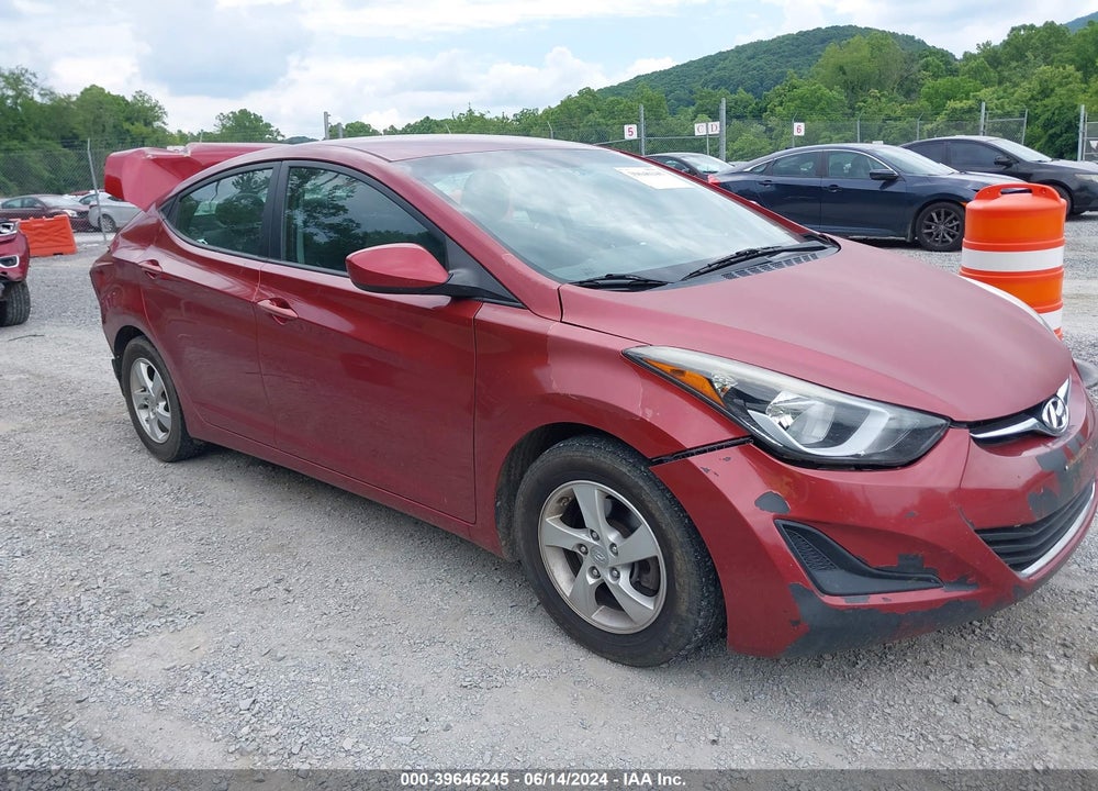 2014 HYUNDAI ELANTRA SE VIN: 5NPDH4AE1EH481625