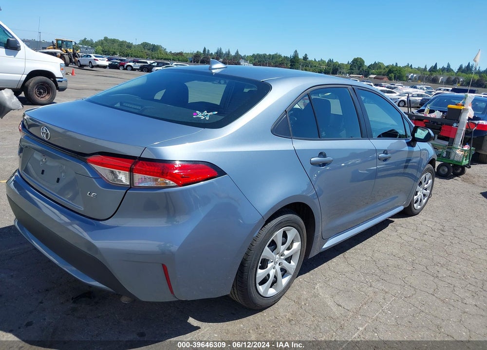 2022 TOYOTA COROLLA LE VIN: 5YFEPMAE1NP318256