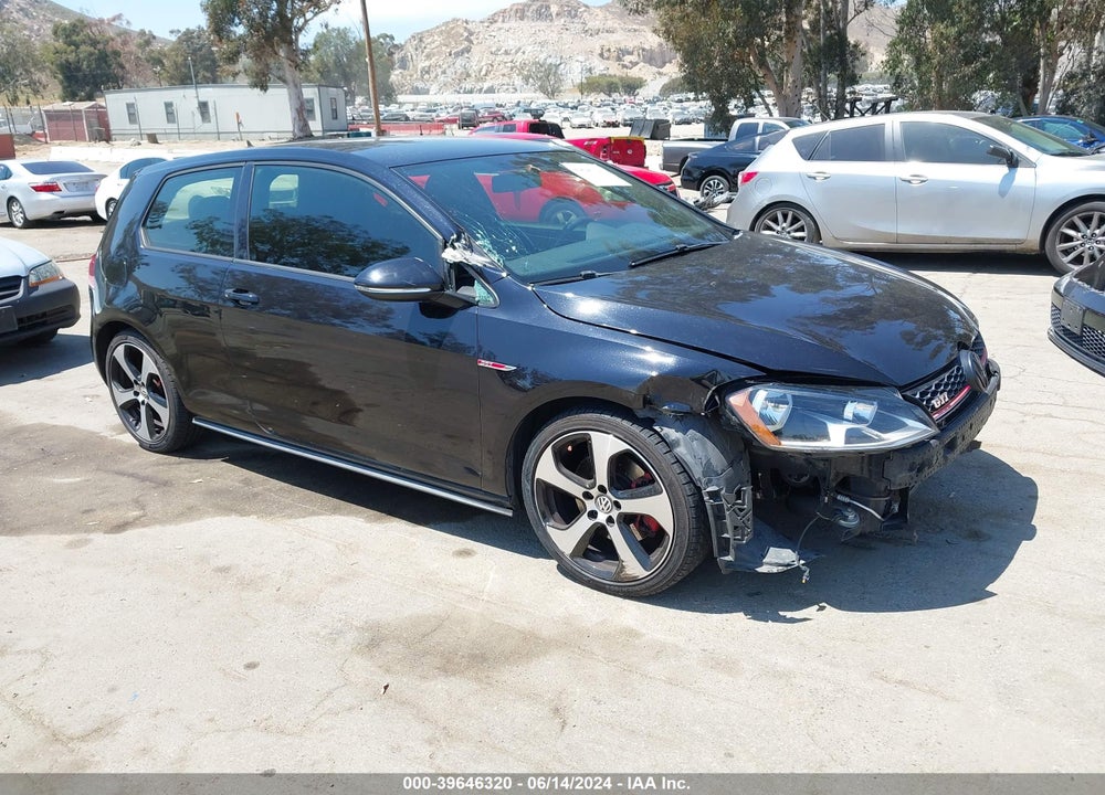 2015 VOLKSWAGEN GOLF GTI 2.0T S 2-DOOR VIN: 3VWTT7AU1FM044347