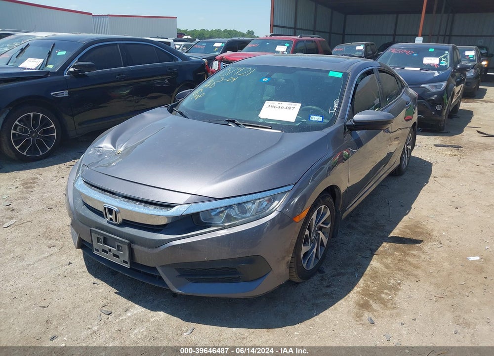 2018 HONDA CIVIC EX VIN: 2HGFC2F72JH539185