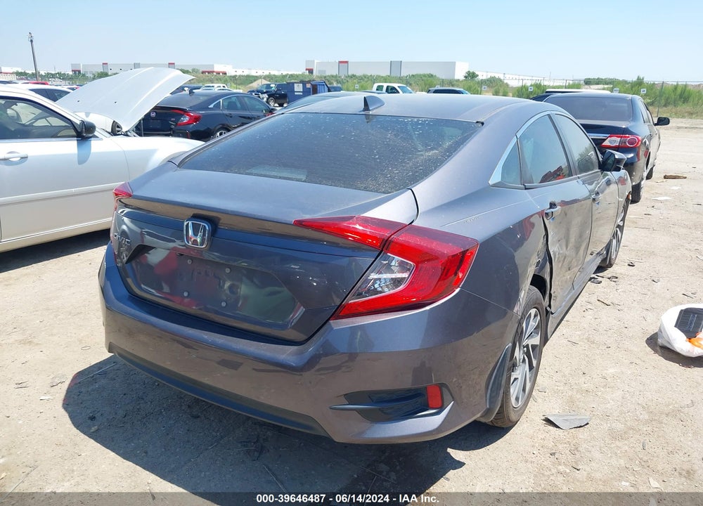 2018 HONDA CIVIC EX VIN: 2HGFC2F72JH539185