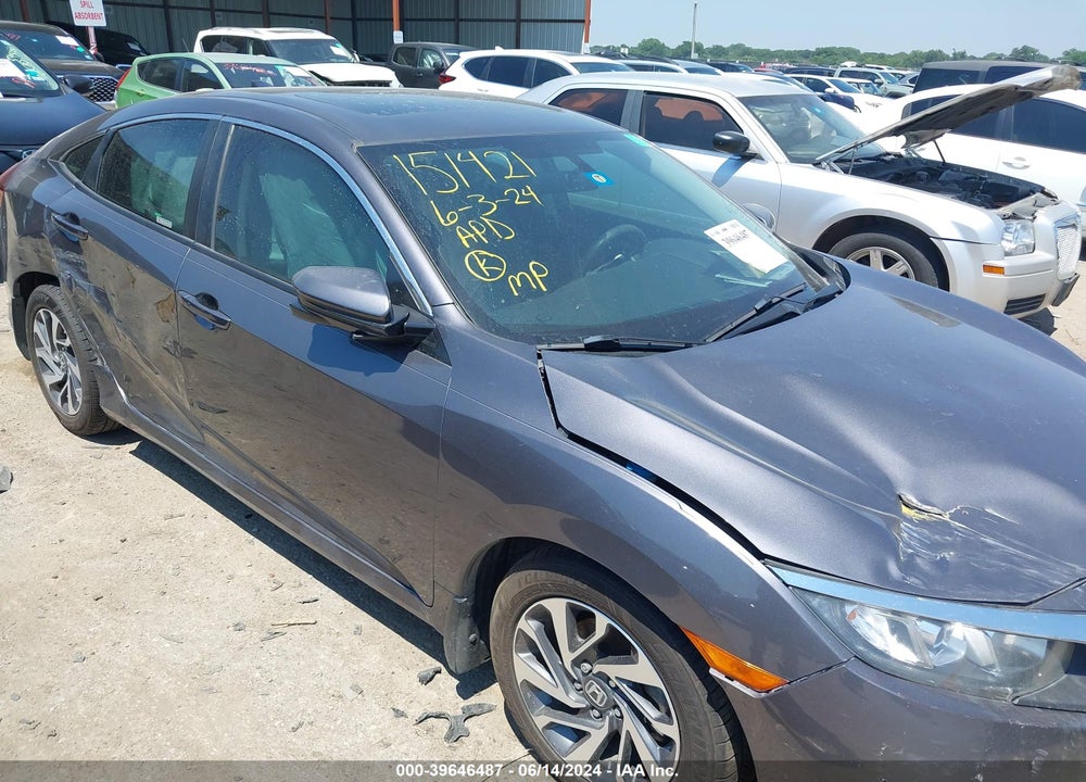 2018 HONDA CIVIC EX VIN: 2HGFC2F72JH539185