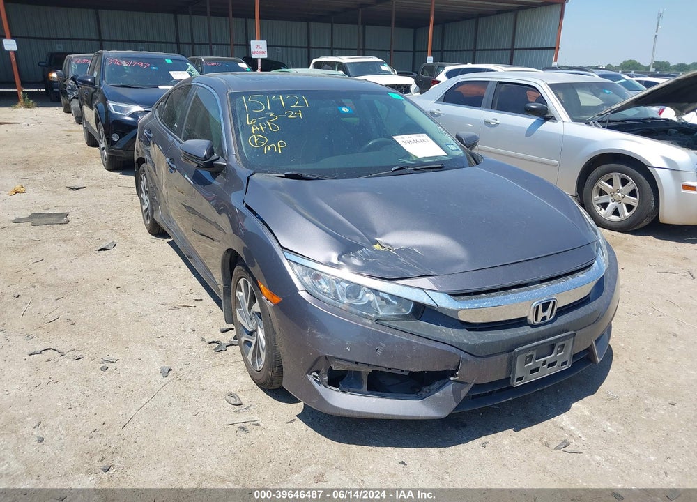2018 HONDA CIVIC EX VIN: 2HGFC2F72JH539185
